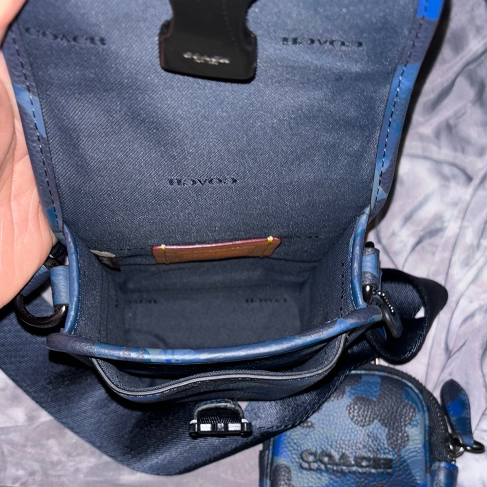Coach Blue Camouflage Men's Bag Set - Picture 3 of 3
